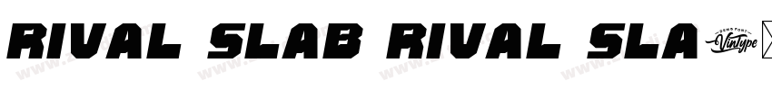 Rival Slab Rival Sla字体转换 Rival Slab Rival Sla字体转换